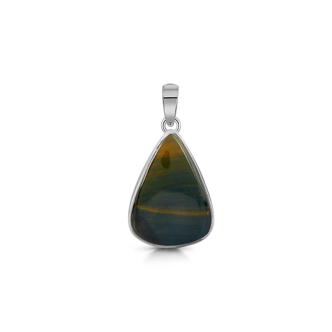 Blue Tiger Eye Pendant-(BTE-P-7.)